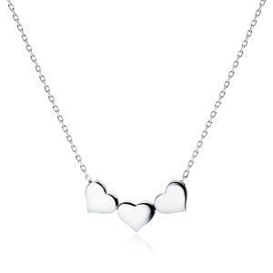 Choker argint cu inimi DiAmanti Z1857NR-DIA (Argint 925‰ 3,1 g.)